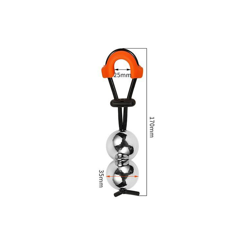 メタルペニスストレッチャー デュアルボール (φ35mm)